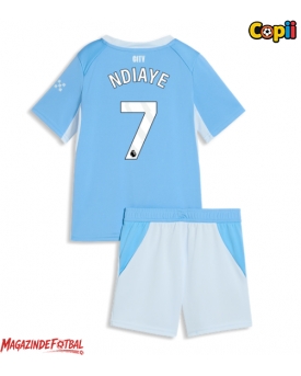 Manchester City Iliman Ndiaye #7 Echipament de Fotbal Replică 2026-27 Copii Acasa (+ Șorturi)